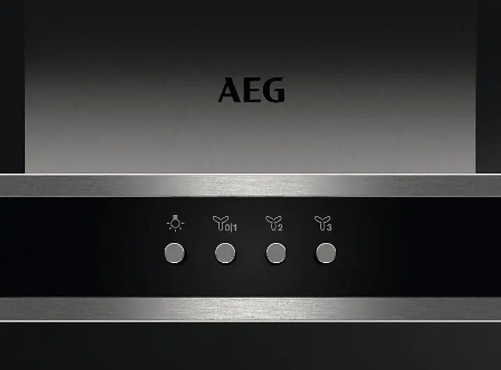 Настінна витяжка AEG DBB 3651 M, нержавіюча сталь, LED-освітлення, 3 швидкості, жировий фільтр, 96 кВт·год/рік - фото 6