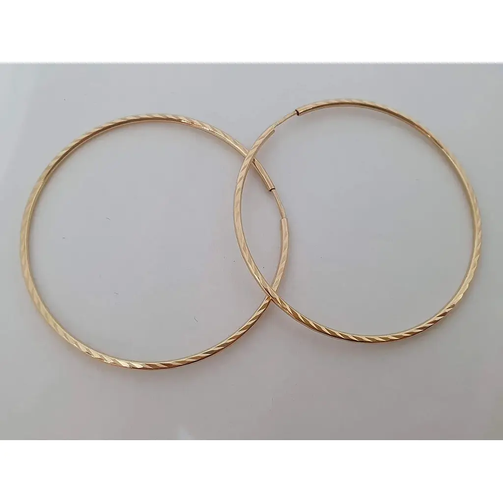 Золоті сережки Favoritum з алмазною гранню. 210001_А - фото 2