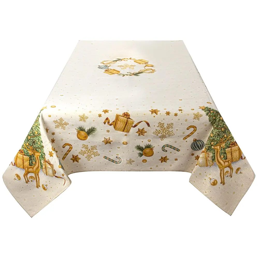 Скатерть Lefard Baloo Lurex Рождественская история 140x260 см (732-379) - фото 3