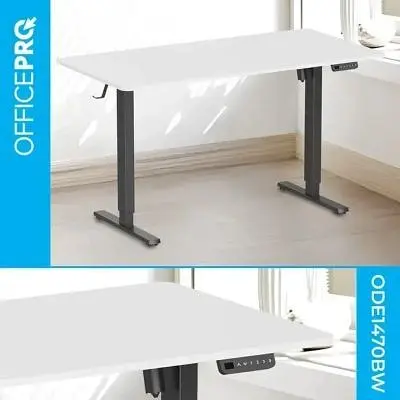 Компьютерный стол OfficePro (ODE1670WB) White/Black (ODE1670WB) - фото 3