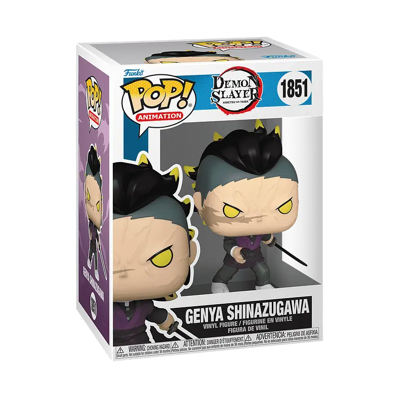 Коллекционная фигурка Фанко Поп Клинок рассекающий демонов Гэнъя Funko Pop Demon Slayer Genya Shinazugawa FP - фото 3