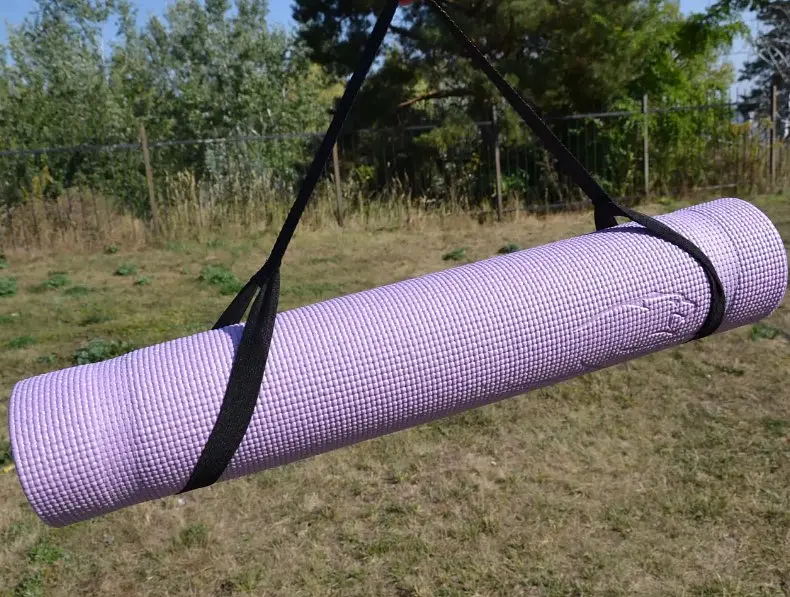 Килимок для йоги та фітнесу PowerPlay 4010 PVC Yoga Mat Лавандовий (173x61x0.6) (PP_4010_Lavender_(173*0,6) - фото 9