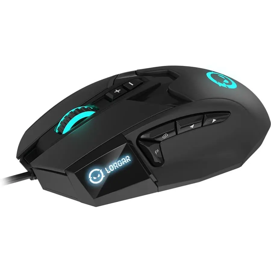 Миша Lorgar Stricter 579 RGB LCD USB Black (LRG-GMS579) - фото 3