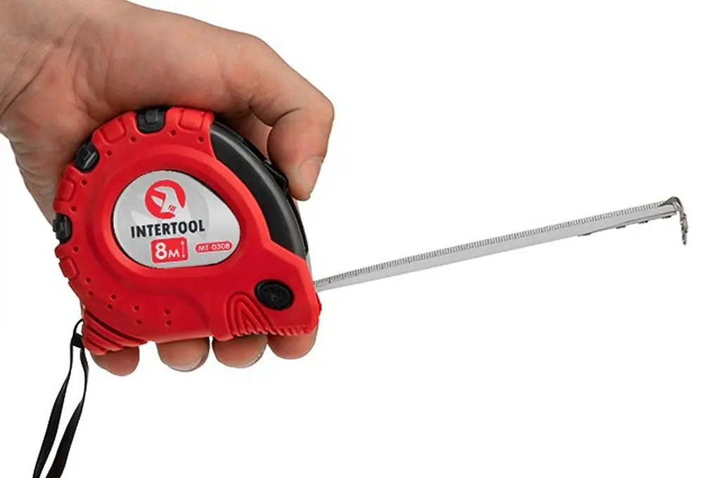 Рулетка измерительная Intertool 8 м х 25 мм супер-магнит MT-0308 - фото 3