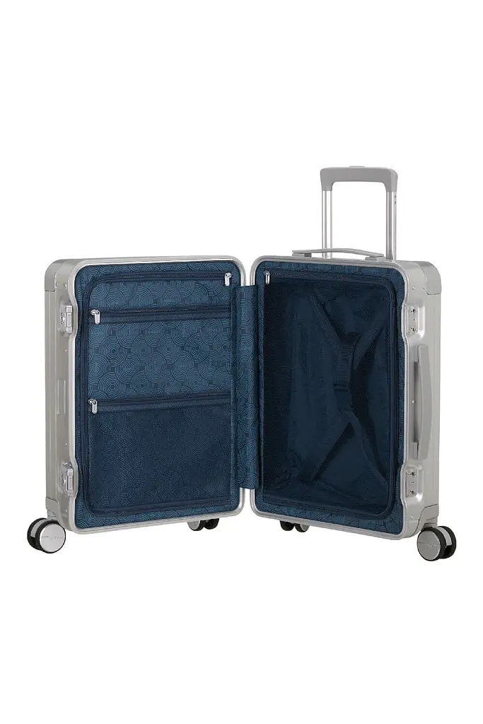 Валіза 55 См American Tourister SOUNDBOX ALU SILVER 55x40x23 MI3*25001 - фото 2