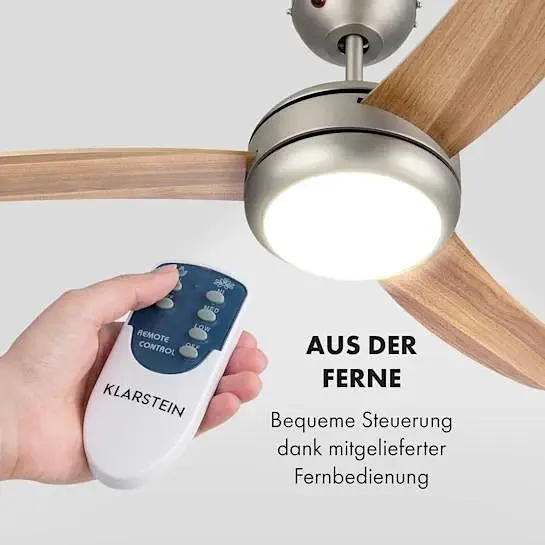 Потолочный вентилятор Klarstein El Paso 2-в-1 (10033493) - фото 2