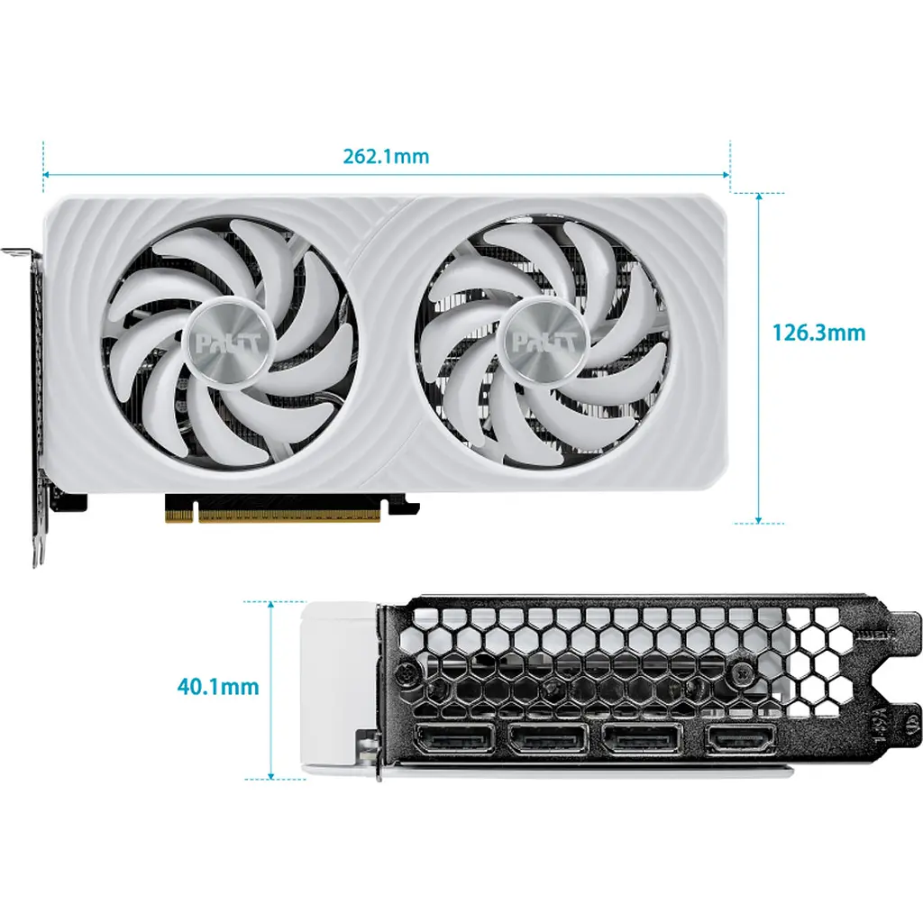 Відеокарта Palit GeForce RTX 5060 біла OC (NE75060U19P1-GB2063M) UA [175221] - фото 3