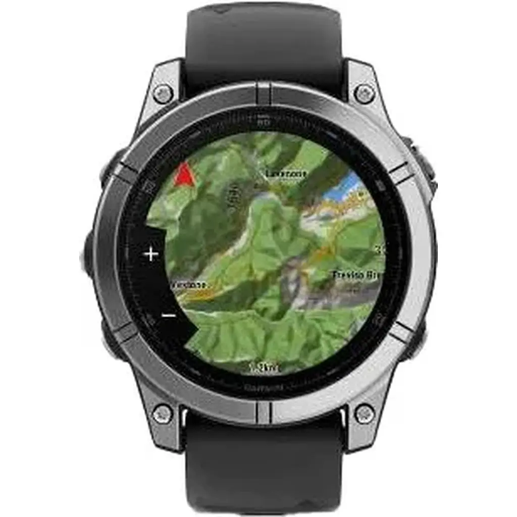 Смарт-часы Garmin Fenix E 47mm AMOLED Stainless Steel with Black Silicone Band 010-03025-02/00 - фото 5