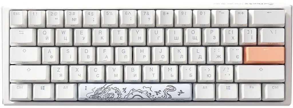 Клавіатура Ducky One 3 Mini Cherry MX Brown RGB White UA (DKON2161ST-BUAPXPWWWSC1) - фото 2