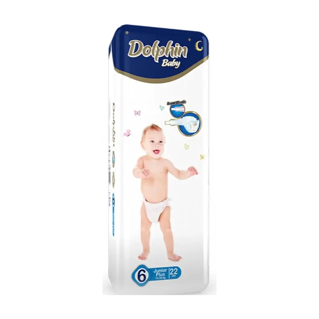 Підгузки Dolphin Junior Plus 15-30 кг 22 шт (8680131203413)