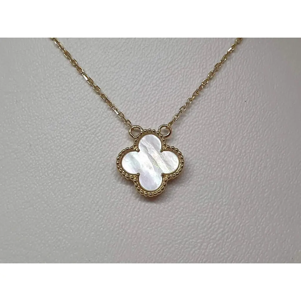 Золоте кольє Платон Конюшина з перламутром. 2Н181/68Б 40 - фото 3