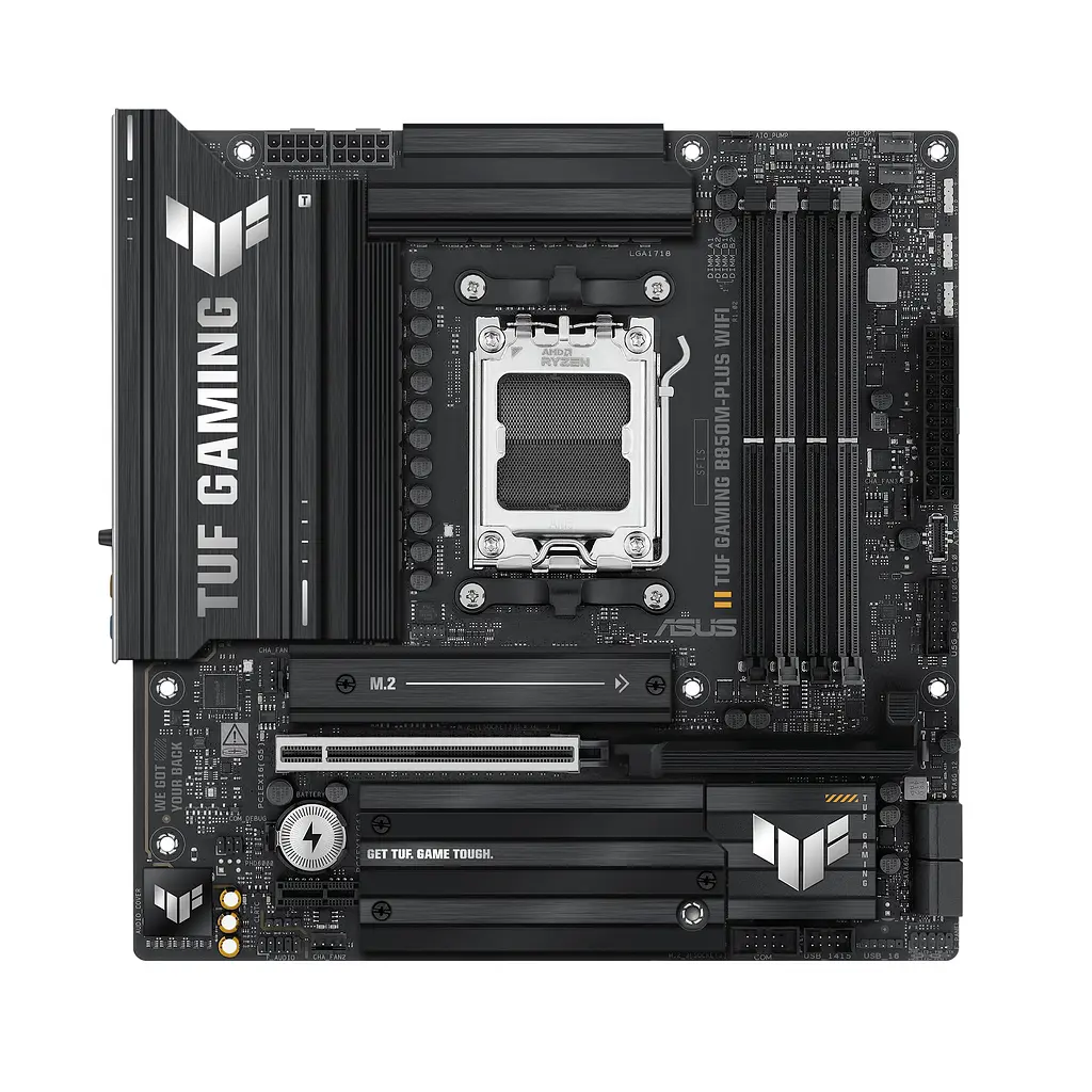 Материнская плата TUF GAMING B850M-PLUS WIFI7 sAM5 B850 4xDDR5 M.2 HDMI DP Wi-Fi BT mATX Asus teh0018943 - фото 2