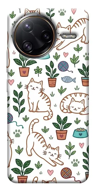 TPU чохол Demsky Cats pattern для Xiaomi Poco F7