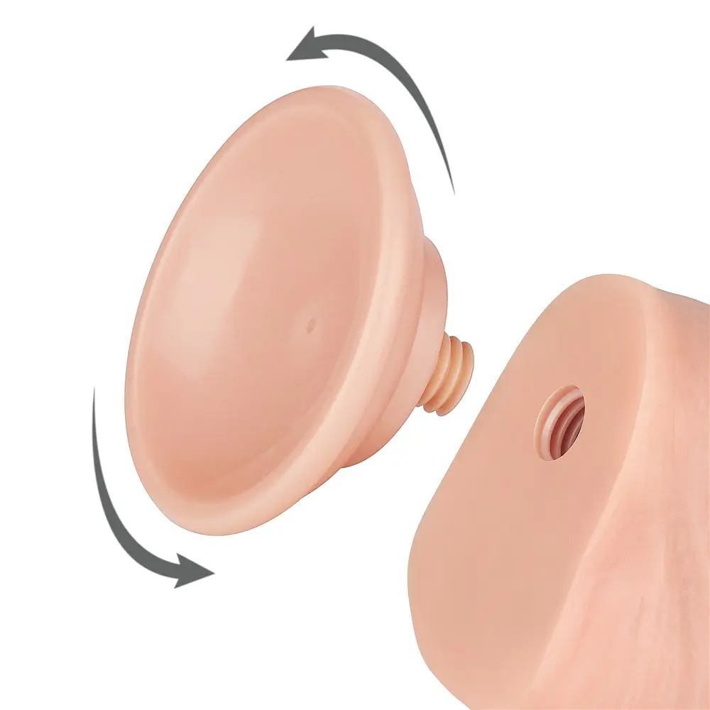 Фаллоимитатор Sliding-Skin Dual Layer Dong 8'' Flesh 20.8 см телесный - фото 6