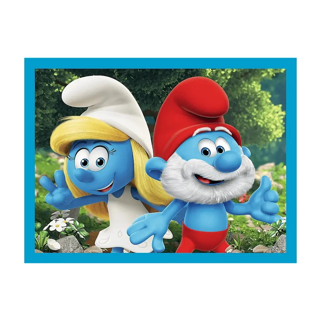 Пазл Trefl The Smurfs Смурфикам весело 2 in 1+memos (5900511936568) - фото 2