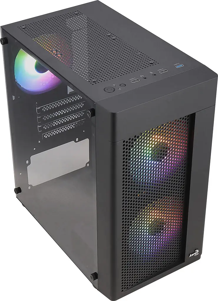 Корпус Aerocool Hexform-G-BK-v2 Black без БП (ACCS-PV38033.11) - фото 6