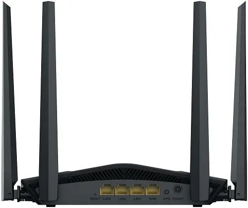 Роутер Netis NX10, Black, WiFi 6 (802.11ax), 5GHz (до 1201 Мб/с) / 2.4GHz (до 300 Мб/с), 1xGWAN, 3xGLAN, 4 зовнішні незнімні антени - фото 4