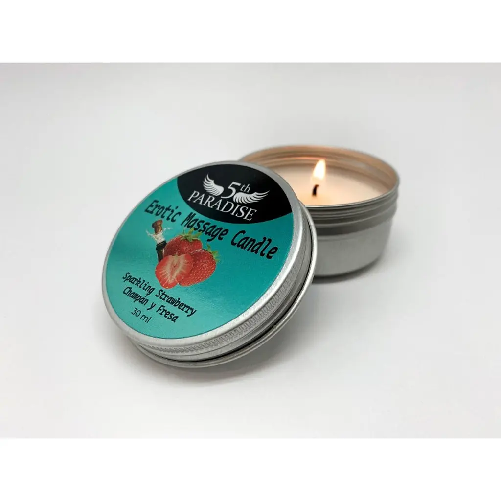 Арома свічка Erotic Massage Candle Sparkling Strawberry 30ml 5th Paradise 810-00113 102481