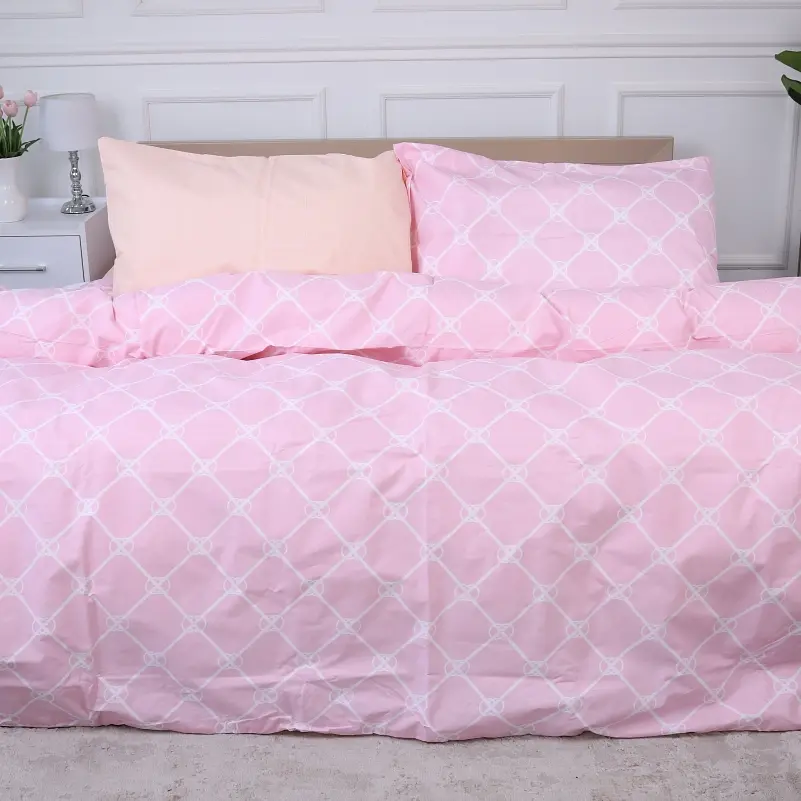 Простирадло MirSon Ranforce Elite 17-4770 Saint Etienne 220x240 см рожеве (2200008961626) - фото 3