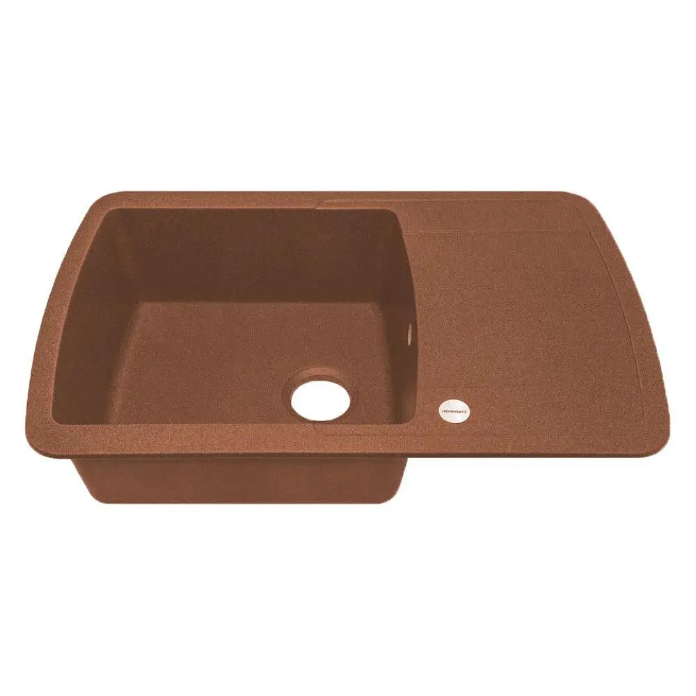 Кухонна мийка Adamant OPTIMAKS terra-cotta 775x495x200 мм, з крилом 77,5 см - фото 2