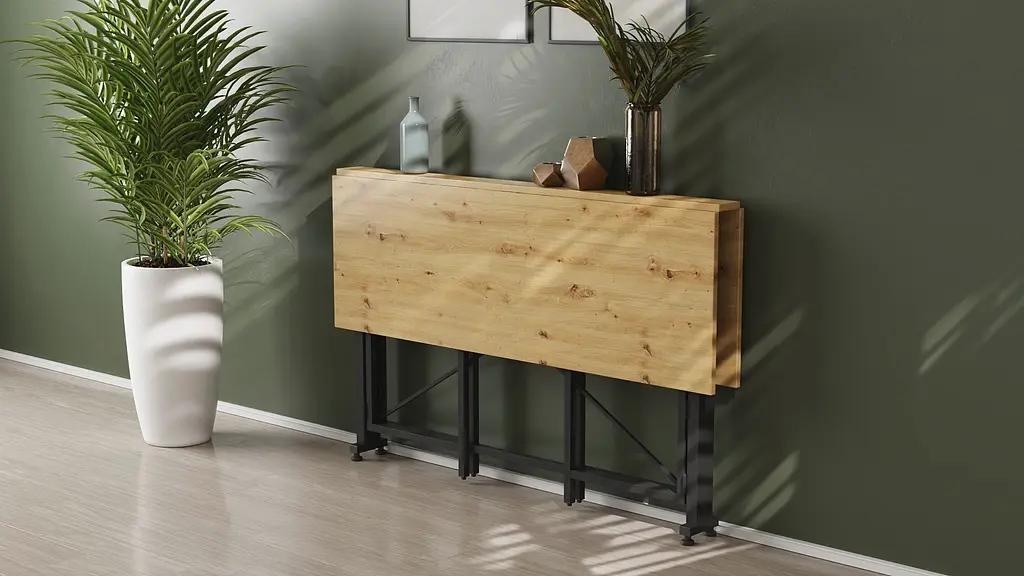 Стіл-книга трансформер Оріон 3 Ferrum-decor 750x1150x880 Чорний метал ДСП Дуб Артізан 16 мм (FRD-105086) - фото 10