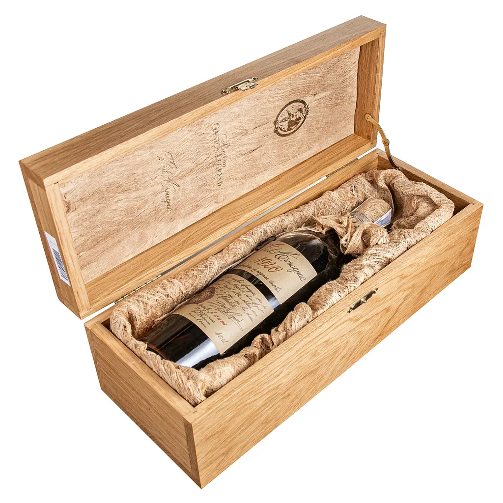 Арманьяк Baron Gaston Legrand Bas Armagnac 1920, в деревянной коробке, 40%, 0,7 л - фото 3