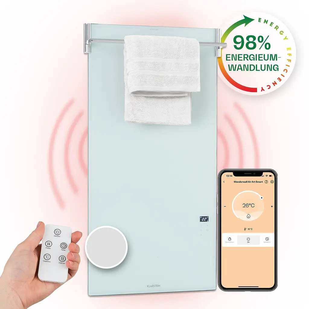 Инфракрасный обогреватель Klarstein Hot Spot Crystal Spotless Smart (10035064) - фото 4