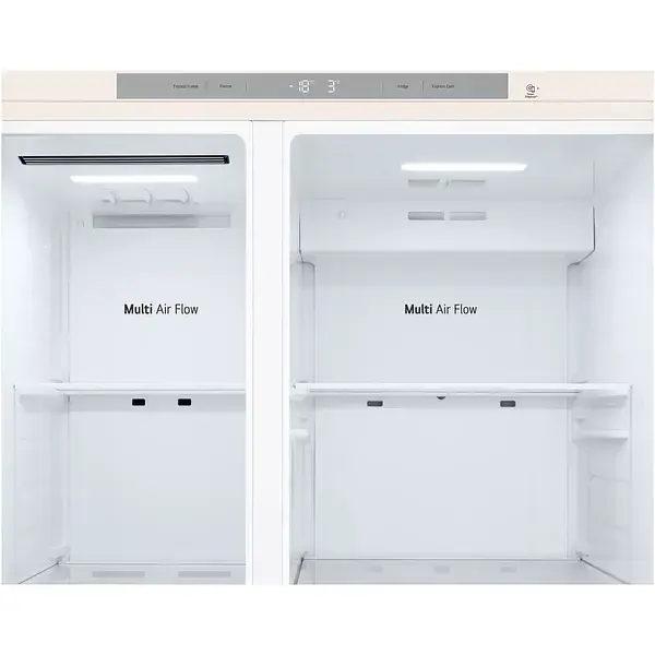 Холодильник LG SBS 179x91х74 холод.відд. 422 л мороз.відд. 236 л 2дв. А+ NF інв. диспл внутр. бежевий - фото 7