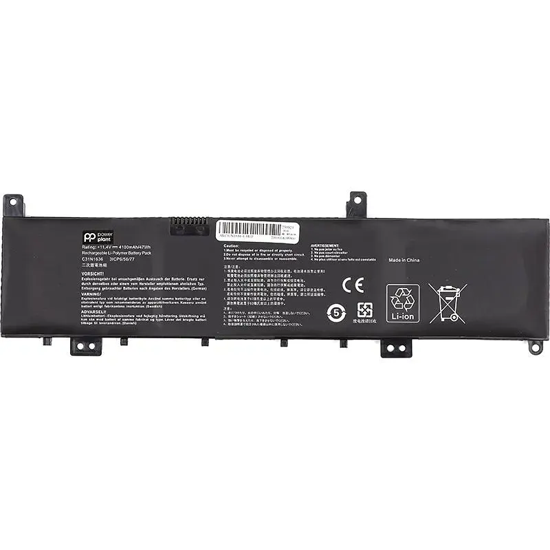 Акумулятор PowerPlant для ноутбуків ASUS N580VN (C31N1636) 11.4V 4100mAh (NB431762) - фото 2