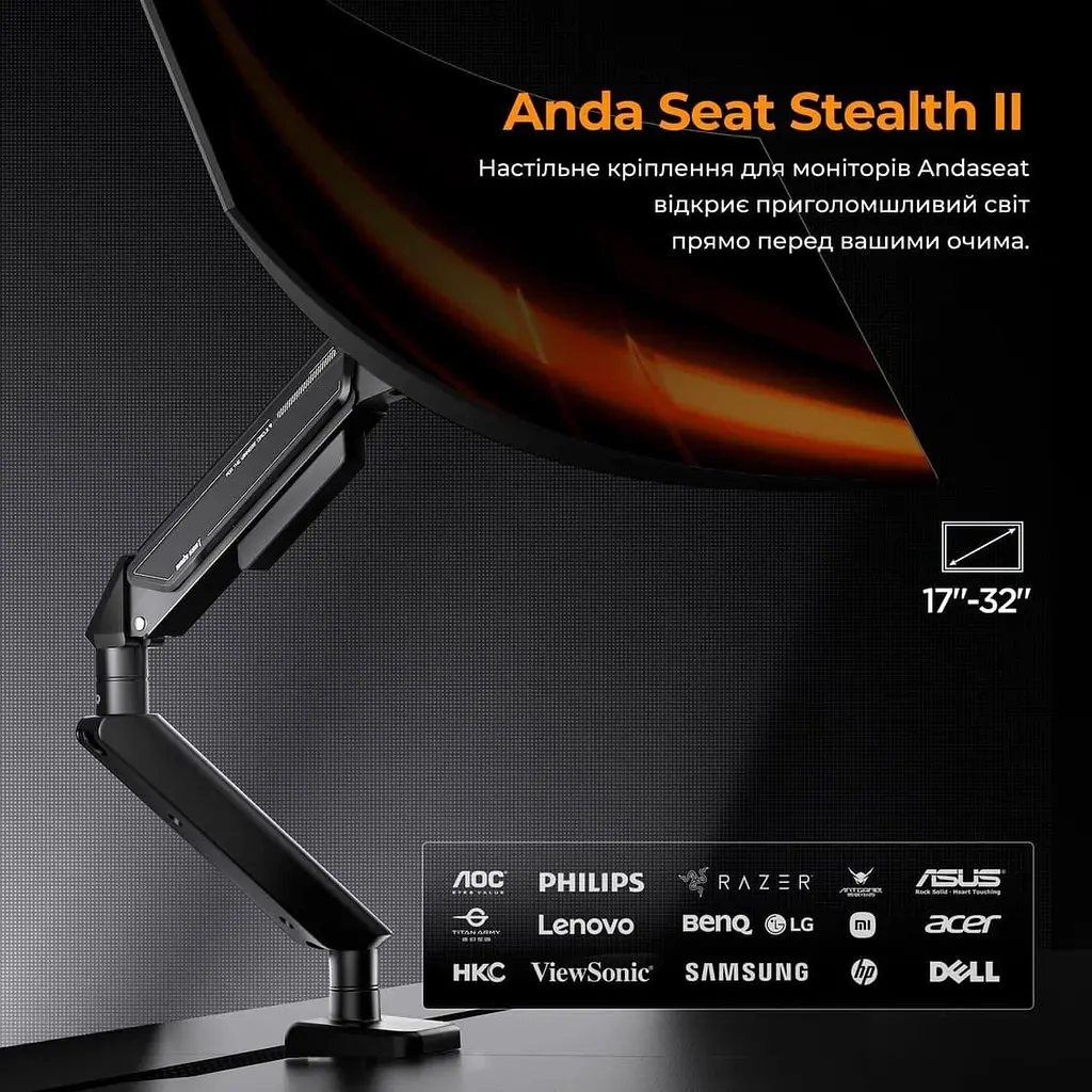 Кронштейн Anda Seat Stealth II 17ъъ-32ъъ White AD-W-A6D-1S-FW - фото 12