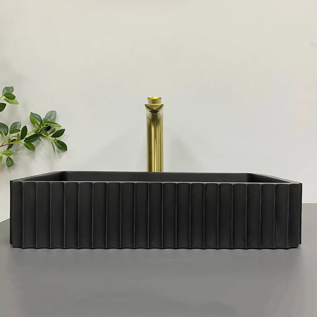 Умивальник VBI Florentia black matt накладний VBI-015001, Чорний матовий - фото 4