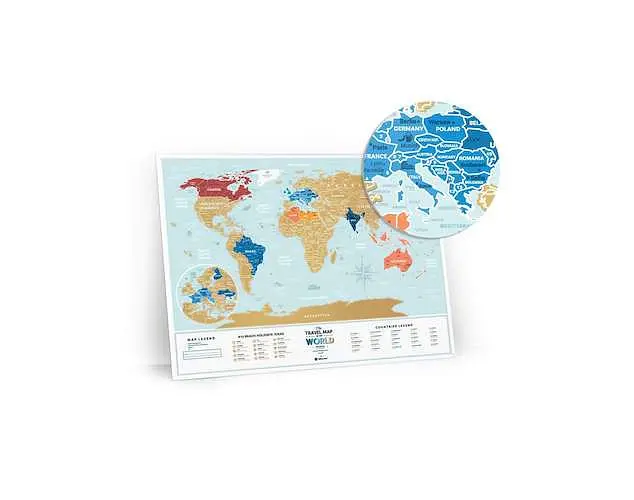 Скретч карта світу 1DEA.me Travel Map Holiday Lagoon World (13052) - фото 3