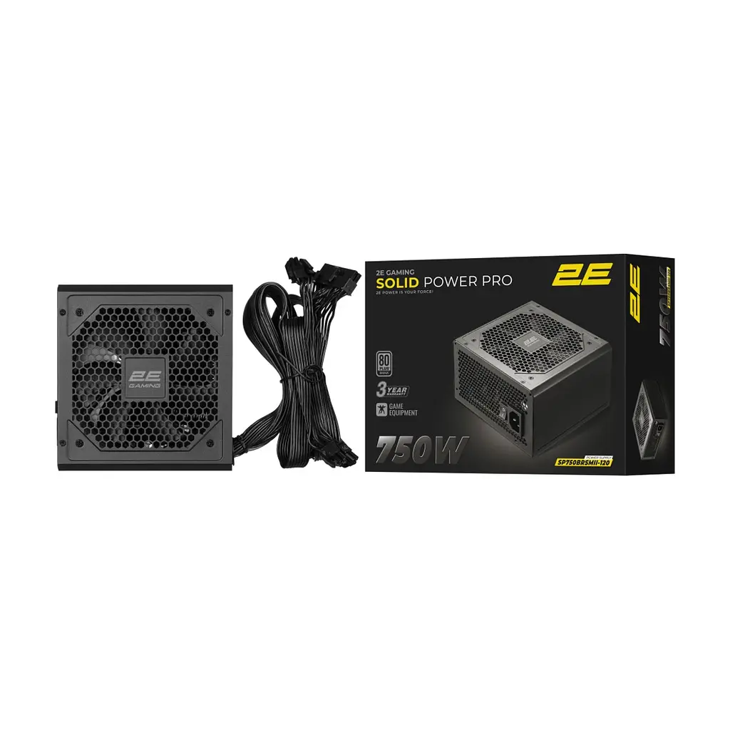 Блок живлення 2E 750W GAMING Solid Power Pro (2E-SP750BRSMII-120) - фото 4