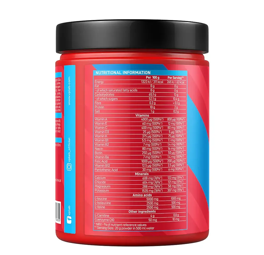 Ізотонічний напій VPLab FitActive Isotonic Drink Apple and Blackcurrant 500 г - фото 2