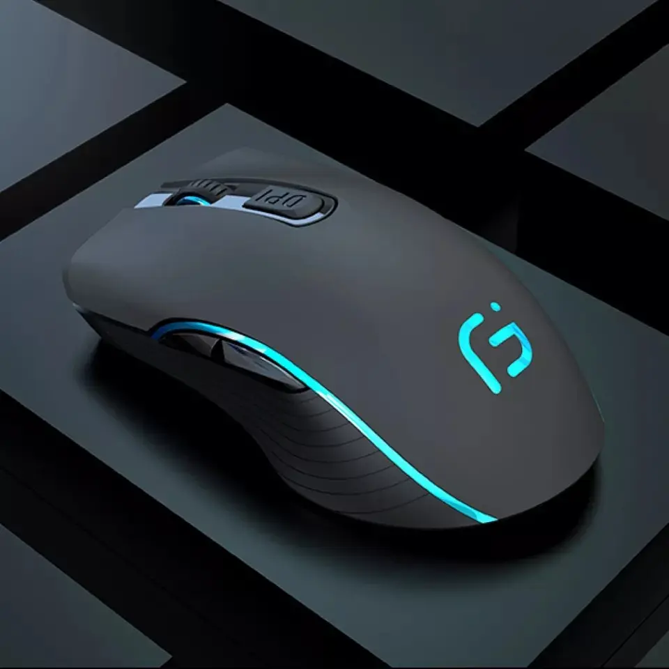 Мишка бездротова ігрова Gamousе X9 з акумулятором та підсвіткою Black - фото 3
