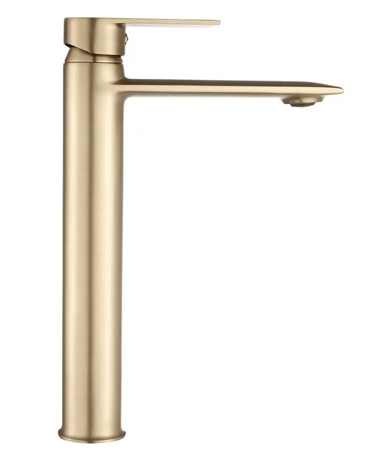 Змішувач для умивальника Rea Veneta високий brushed gold REA-B3009 - фото 2
