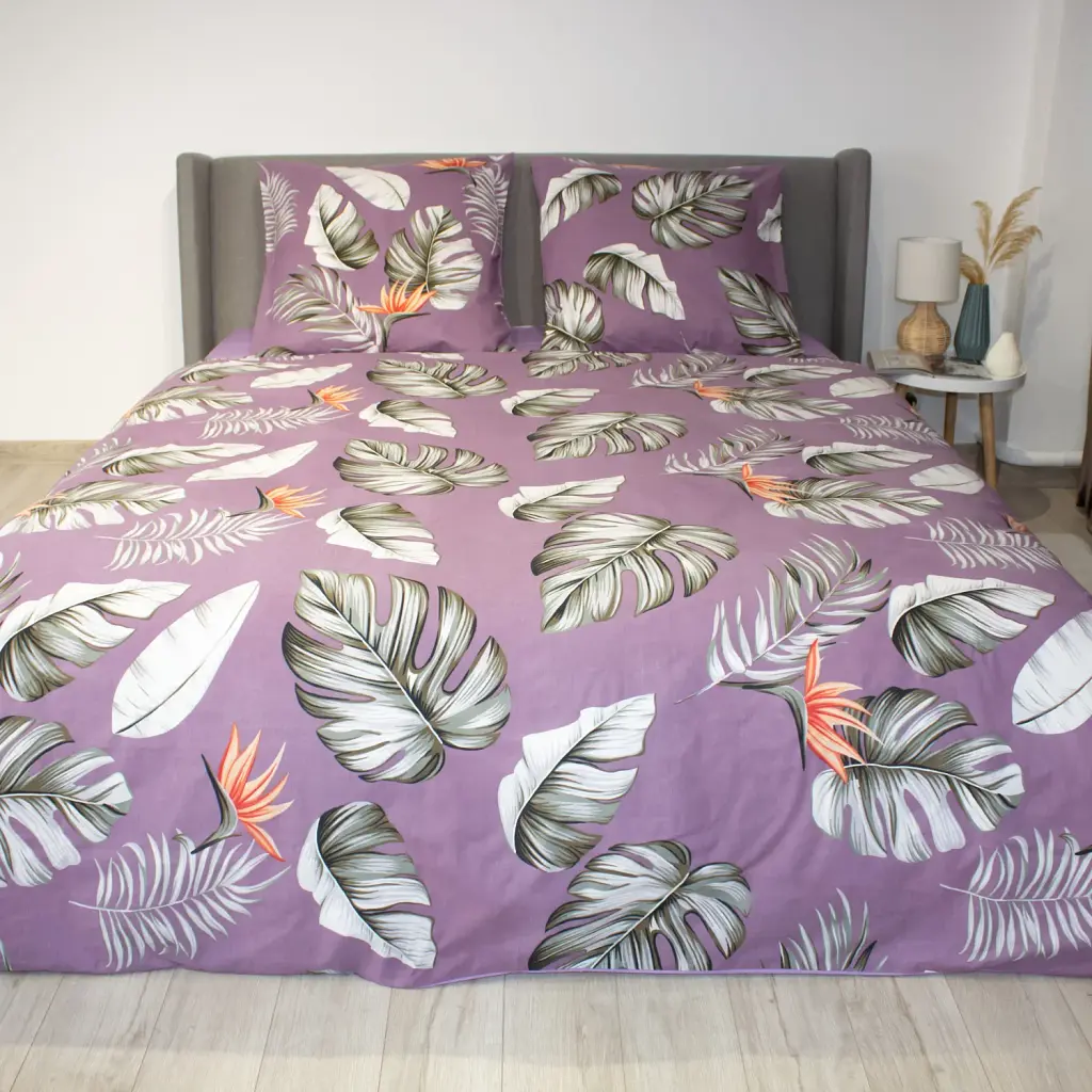 Комплект постільної білизни ТЕП Soft Dreams Exotic Bliss євро фіолетовий - фото 2