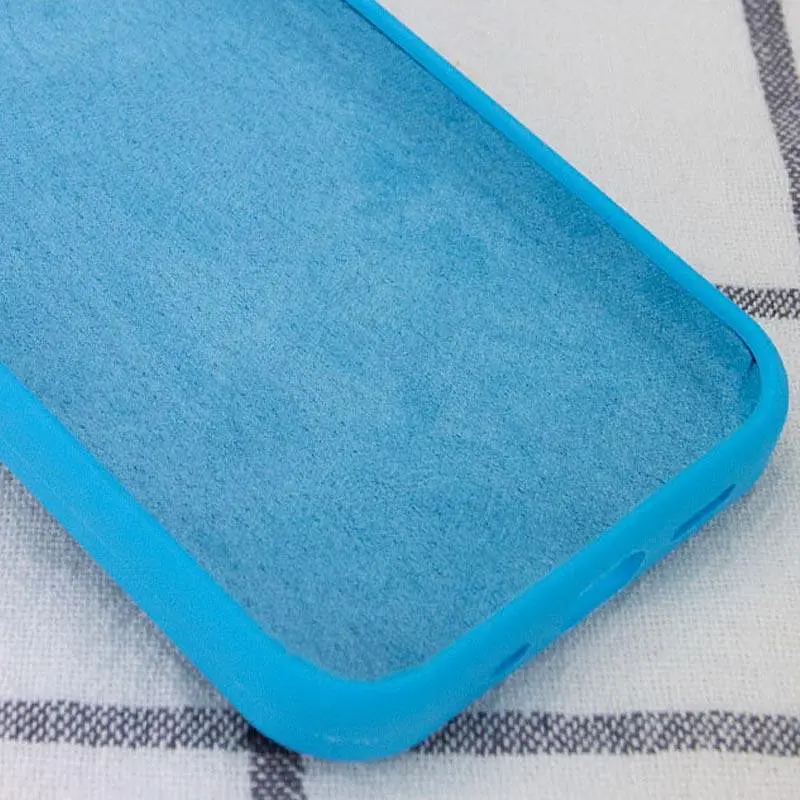 Чохол Silicone Case Full Protective (AA) NO LOGO для Apple iPhone X / XS (5.8) Блакитний / Blue - фото 3