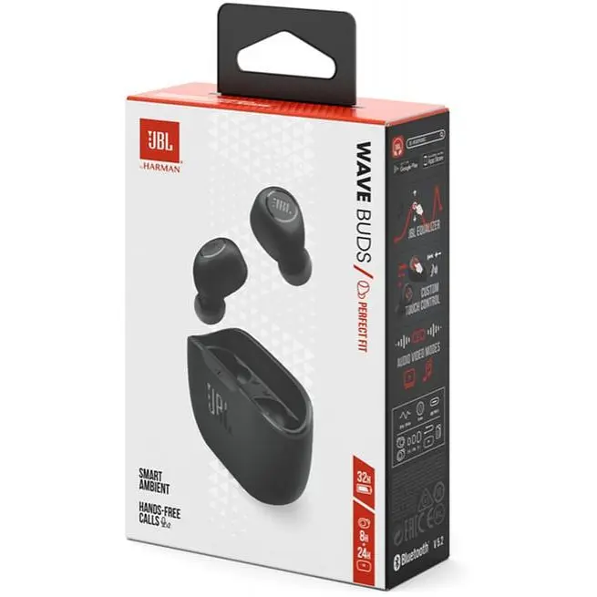 Навушники TWS JBL Wave Buds Black (JBLWBUDSBLK) - фото 10