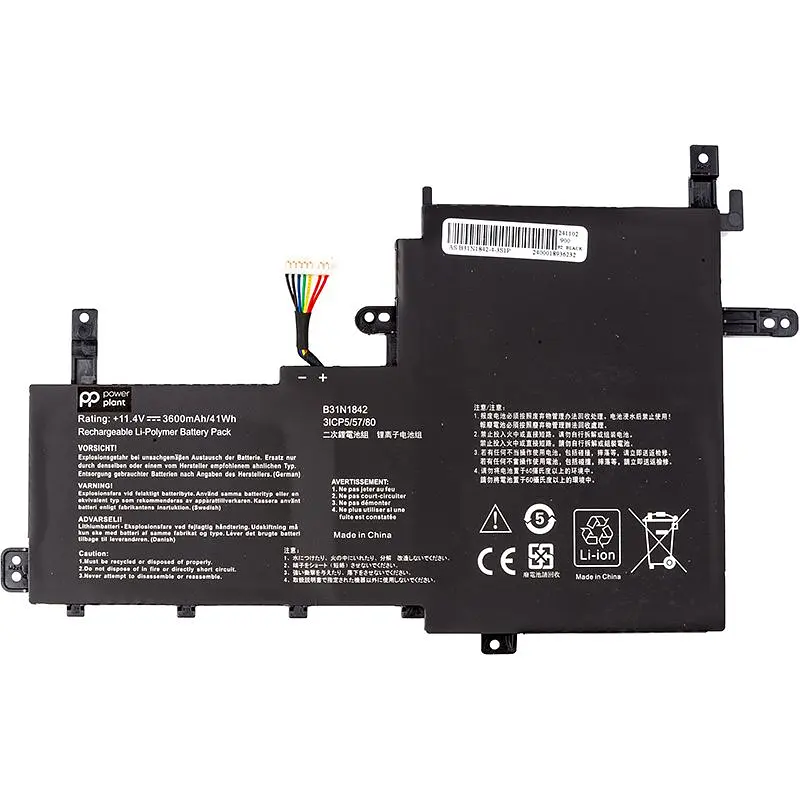 Акумулятор PowerPlant для ноутбуків ASUS VivoBook S15 (B31N1842) 11.4V 3600mAh (NB431977)