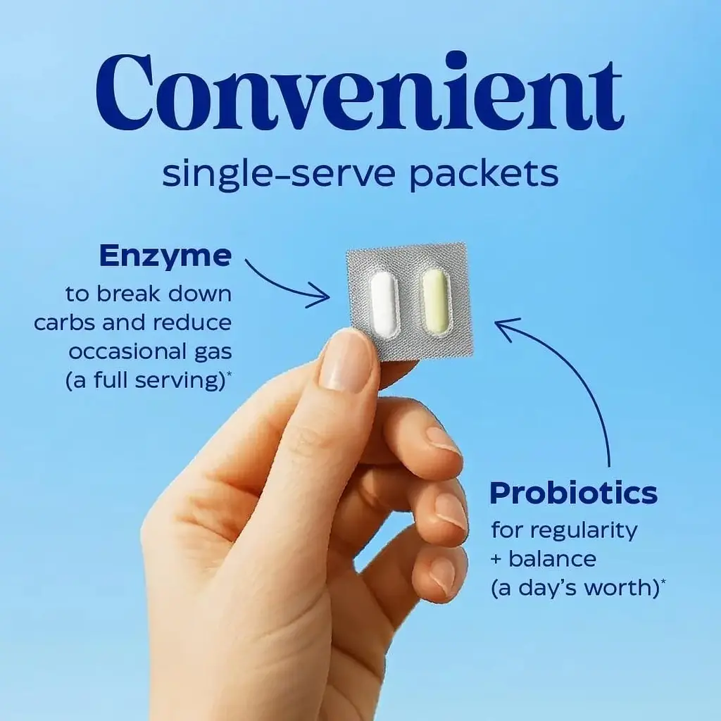 Пробіотики з ферментами від здуття живота Enzymedica Probiotics and Enzyme for Gas & Bloating 30 вегетаріанських капсул - фото 3