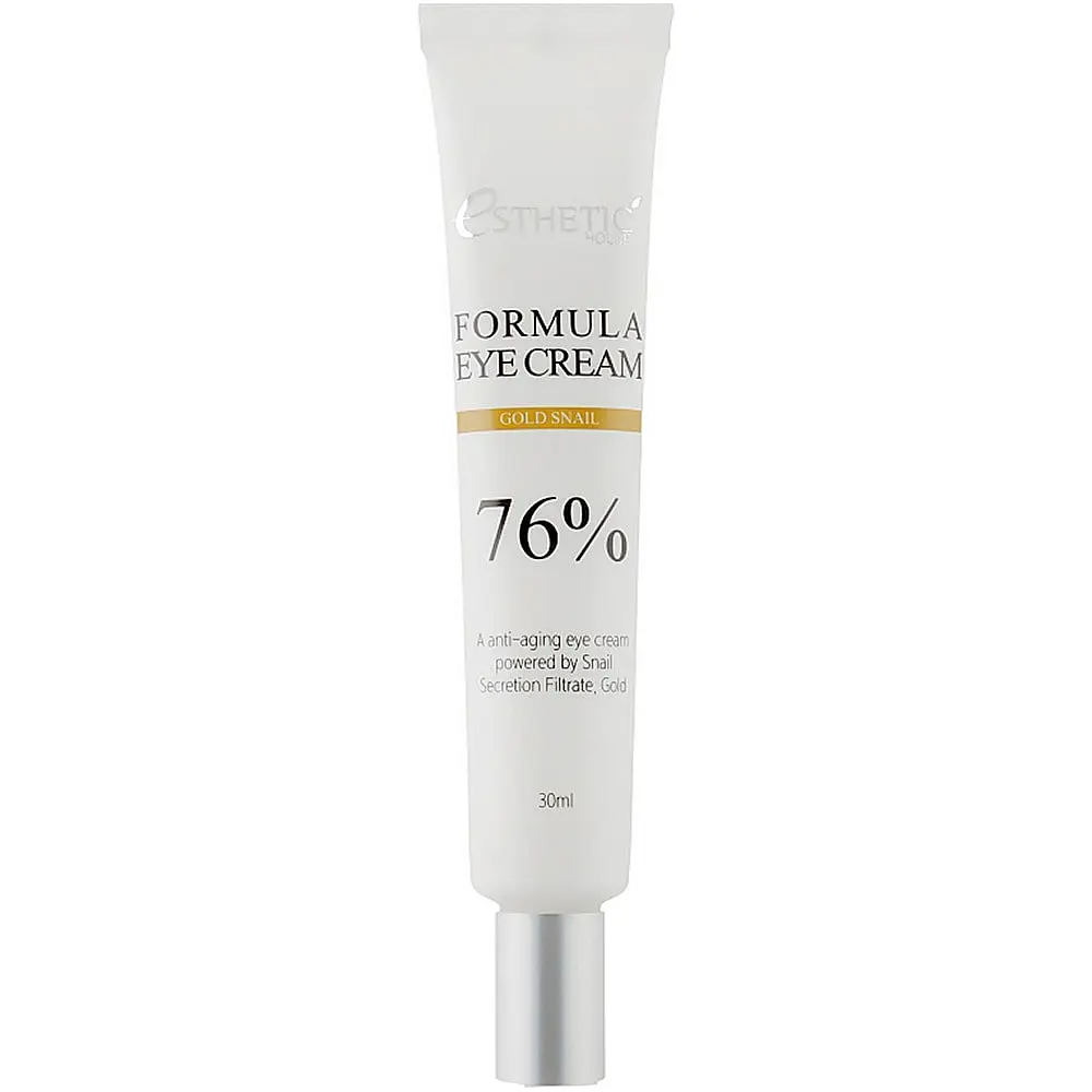Питательный крем для глаз Муцин и Золото Formula Eye Cream Gold Snail 76% Esthetic House 30 мл - фото 2