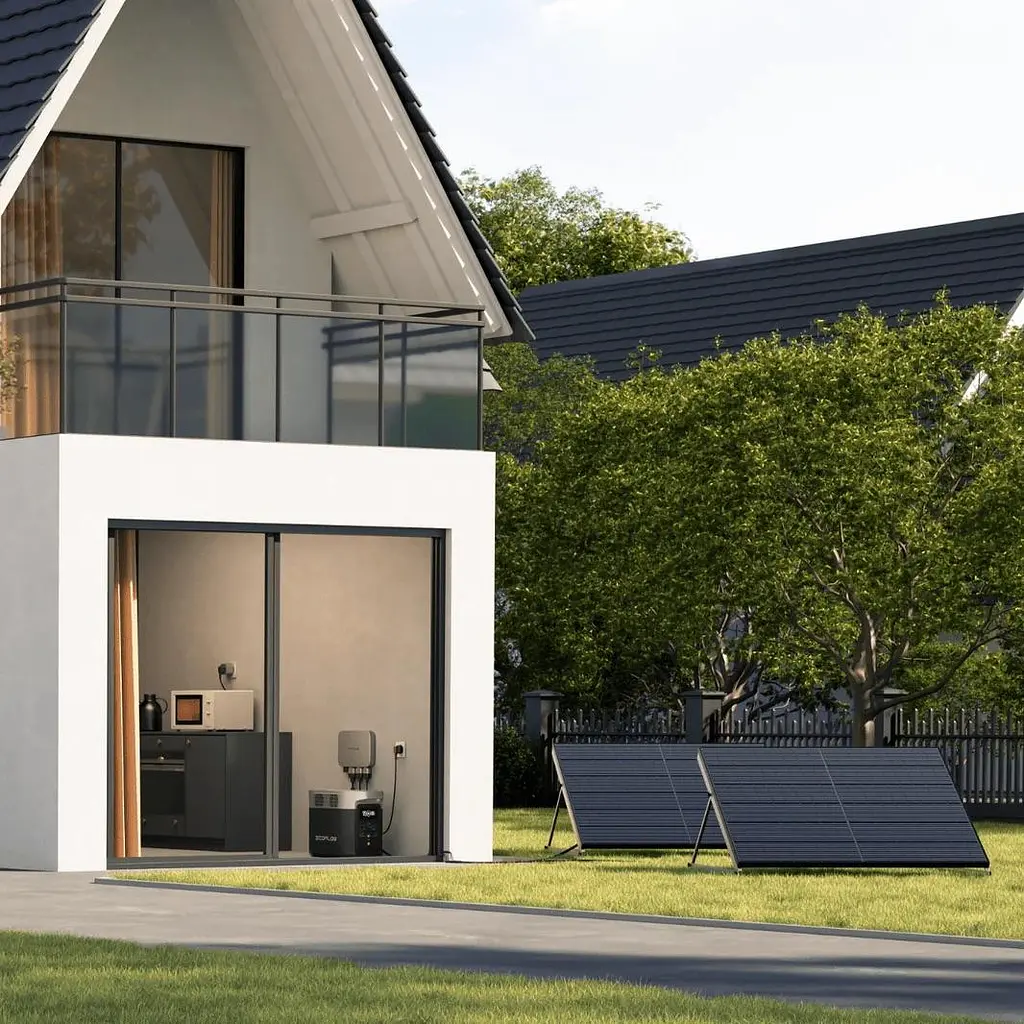 Зарядна станція EcoFlow E2000 2400W 2048Wh EU швидка зарядка , Євро розетки - фото 5