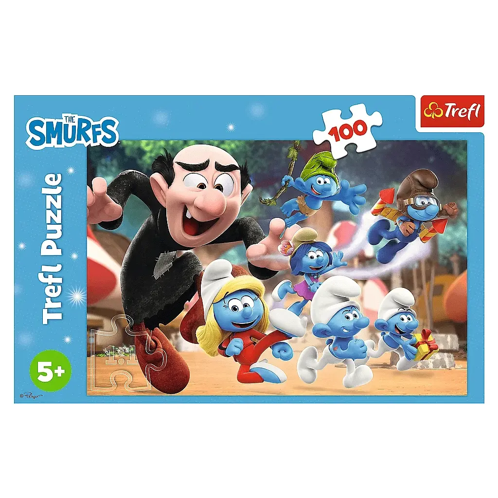 Пазл Trefl The Smurfs Уроки тата Смурфа 100 елементів (5900511164817) - фото 3