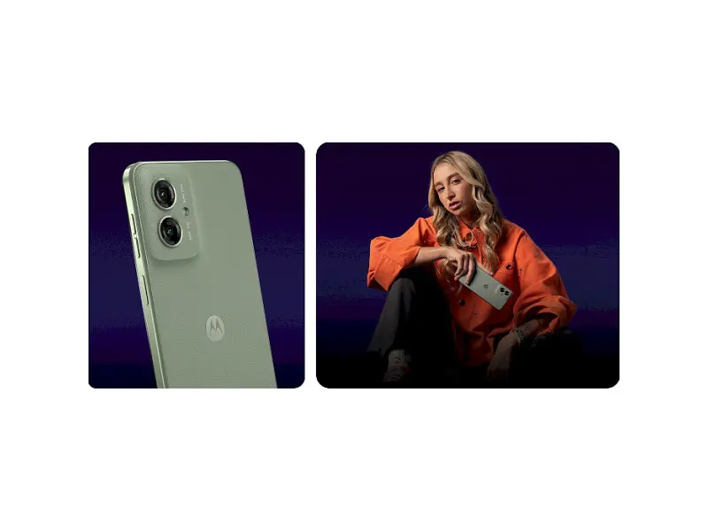 Смартфон Motorola Moto G55 8/256GB Smoky Green (PB5U0010RS) - фото 2
