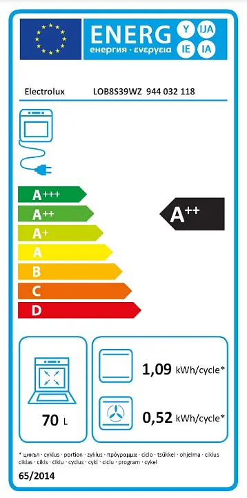 Духова шафа Electrolux  електрична 70 л, А++, пара, дисплей, конвекція, ф-ція пароварки, чорний - фото 7