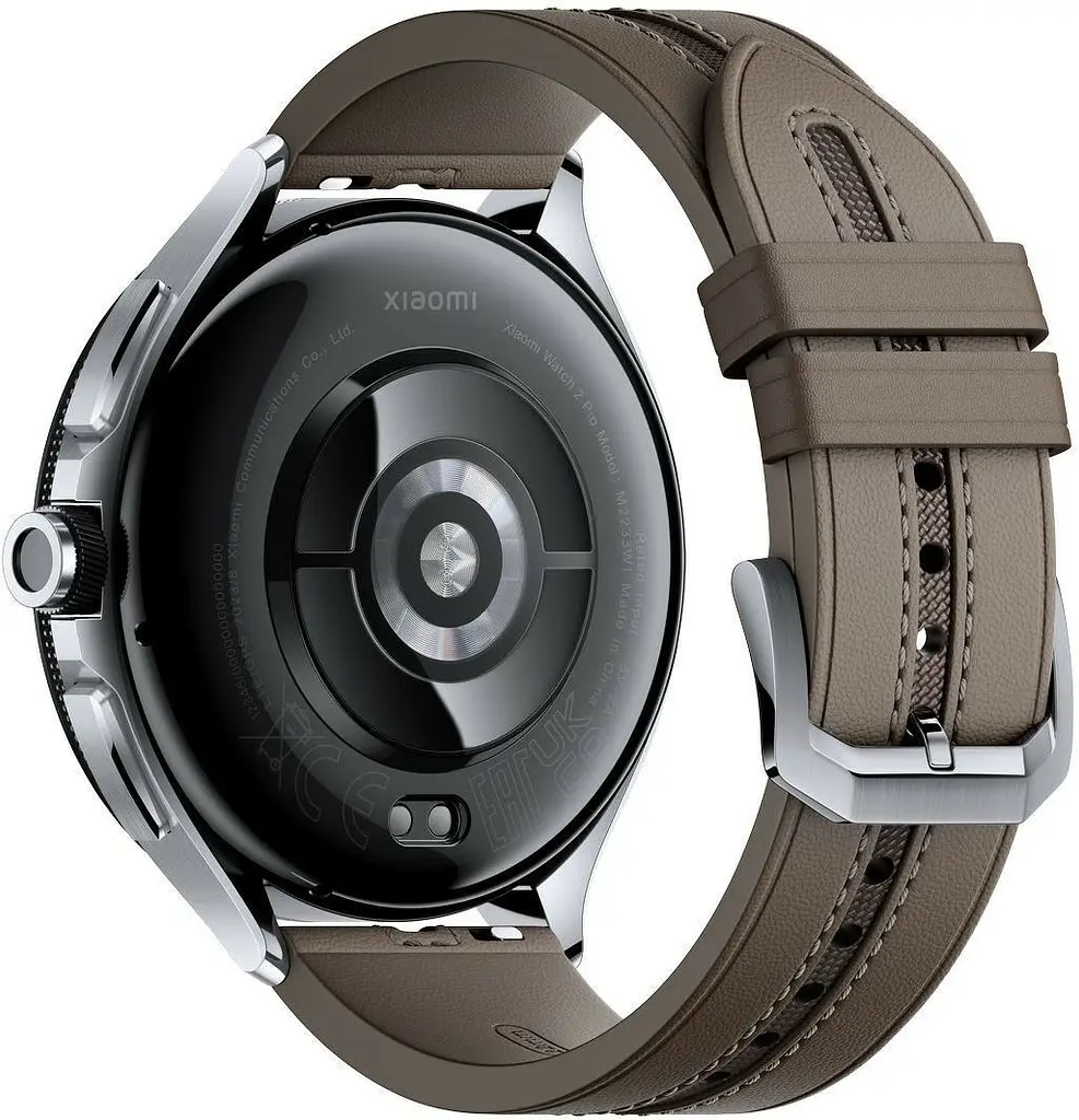 Смарт-часы Xiaomi Watch 2 Pro 4G LTE Silver Case with Brown Leather Strap (BHR7210GL) - фото 4