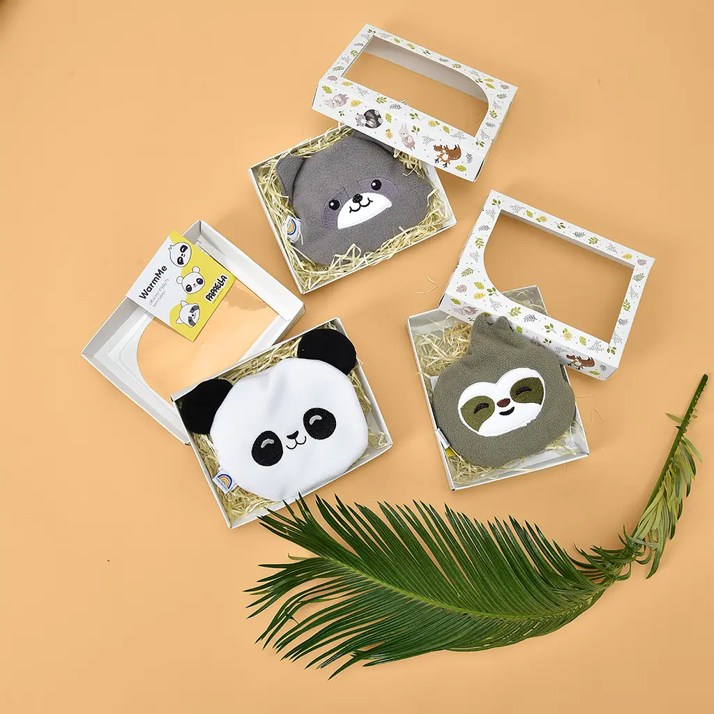 Подушка-грелка Papaella Панда с семенами льна 18х16 см белый (8-33270 белый) - фото 12