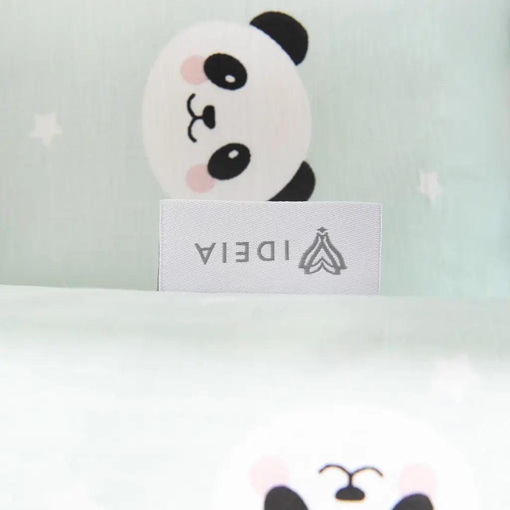 Комплект постільної білизни Ideia Panda полуторний ментоловий (8-33364) - фото 11