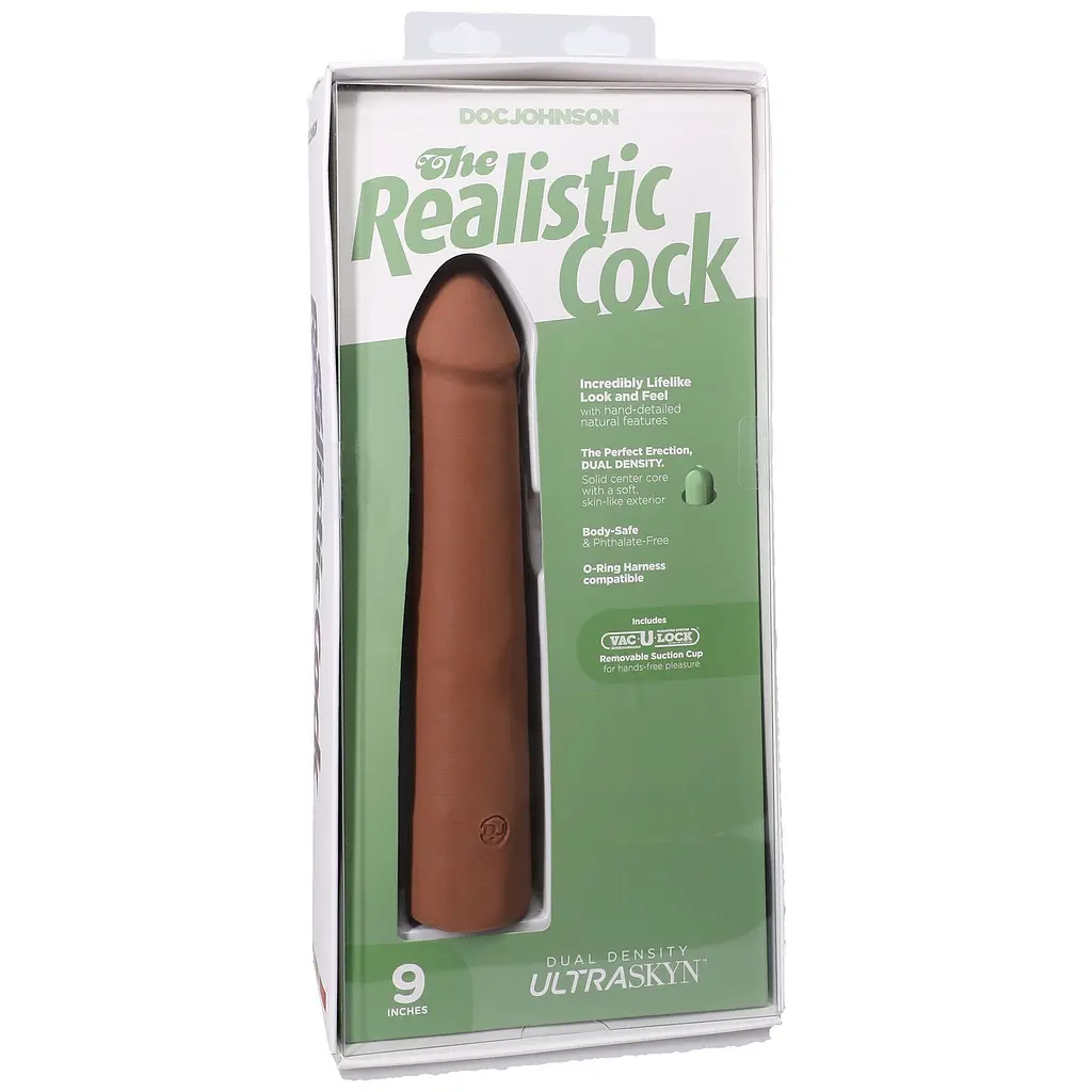 Фалоімітатор Doc Johnson The Realistic Cock ULTRASKYN 9 Inch, 22.9 см - фото 9